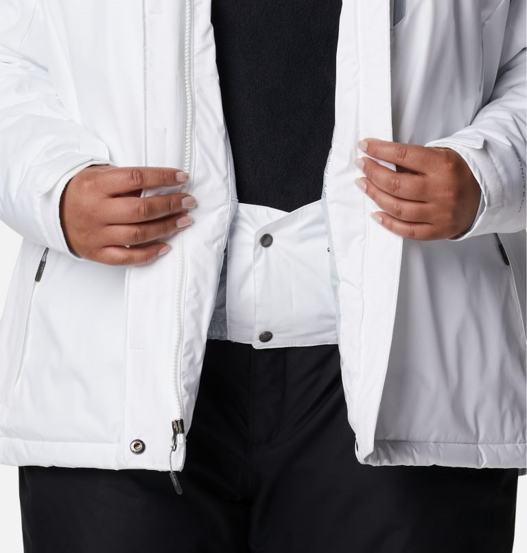 Women's Columbia Last Tracks II Insulated Jackets White | Plus Size CA-ZA586